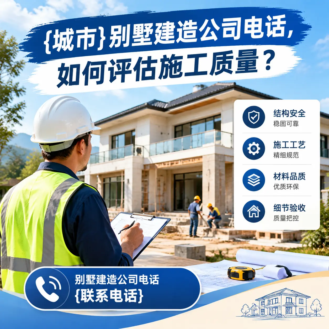 兴仁别墅建造公司电话,如何评估施工质量?