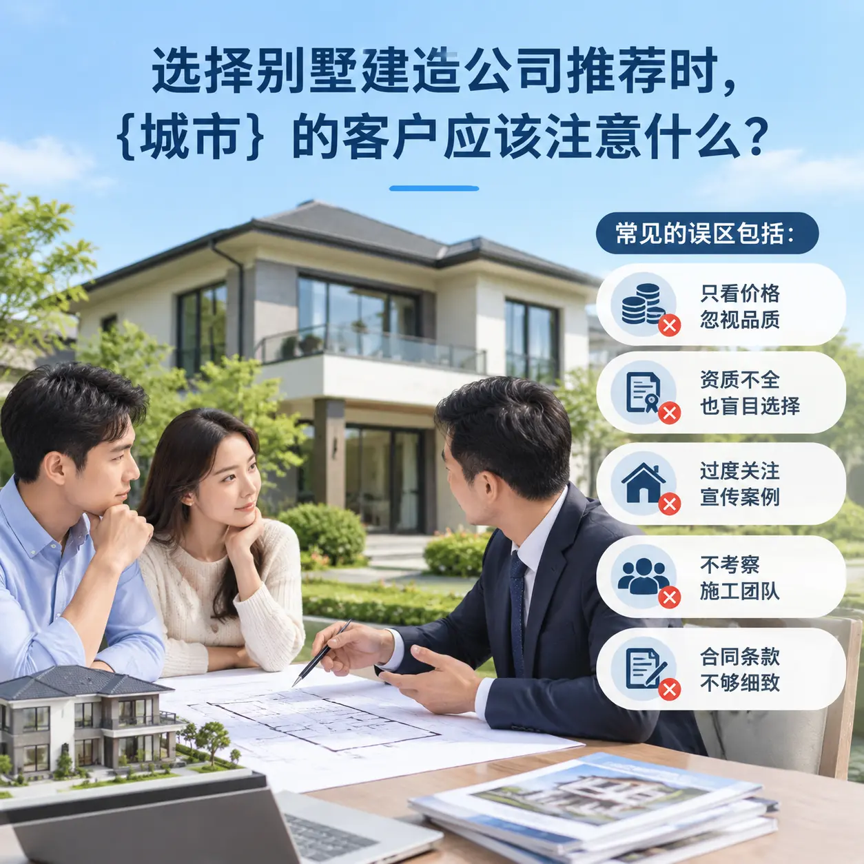 选择别墅建造公司推荐时,兴仁 的客户应该注意什么?