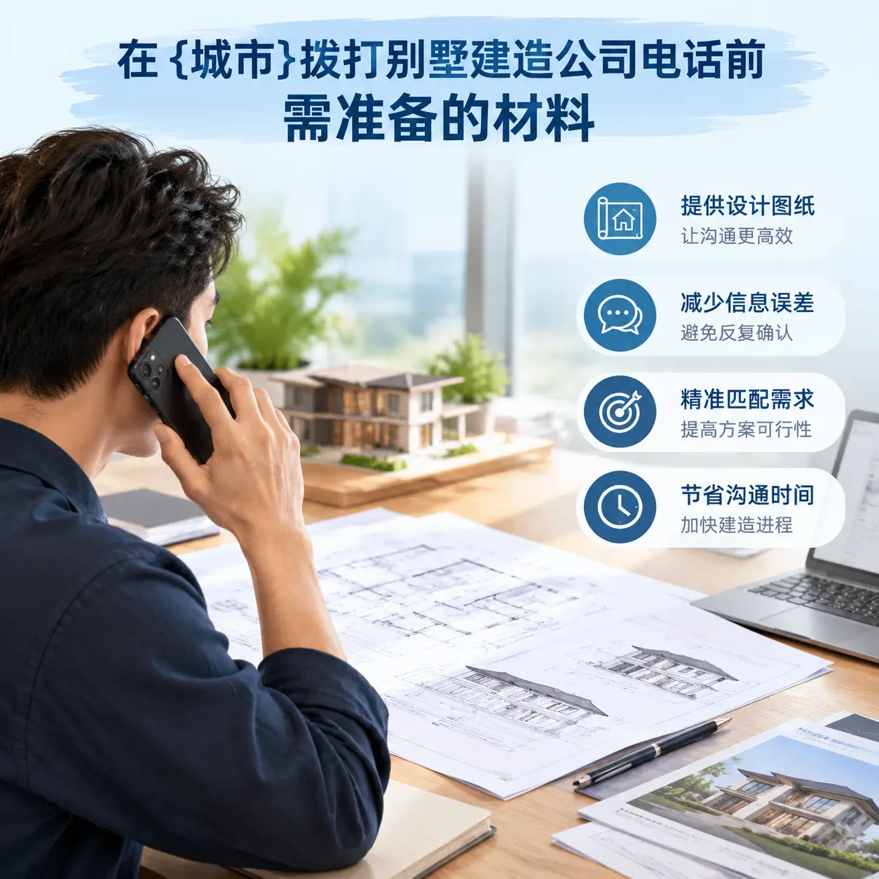 在兴仁拨打别墅建造公司电话前需准备的材料