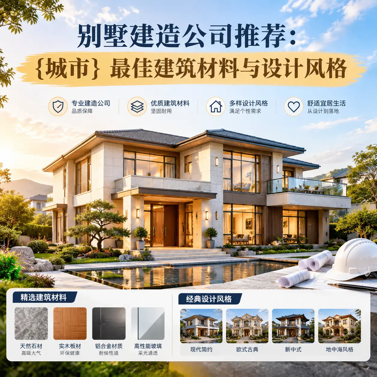 别墅建造公司推荐： 兴仁 最佳建筑材料与设计风格