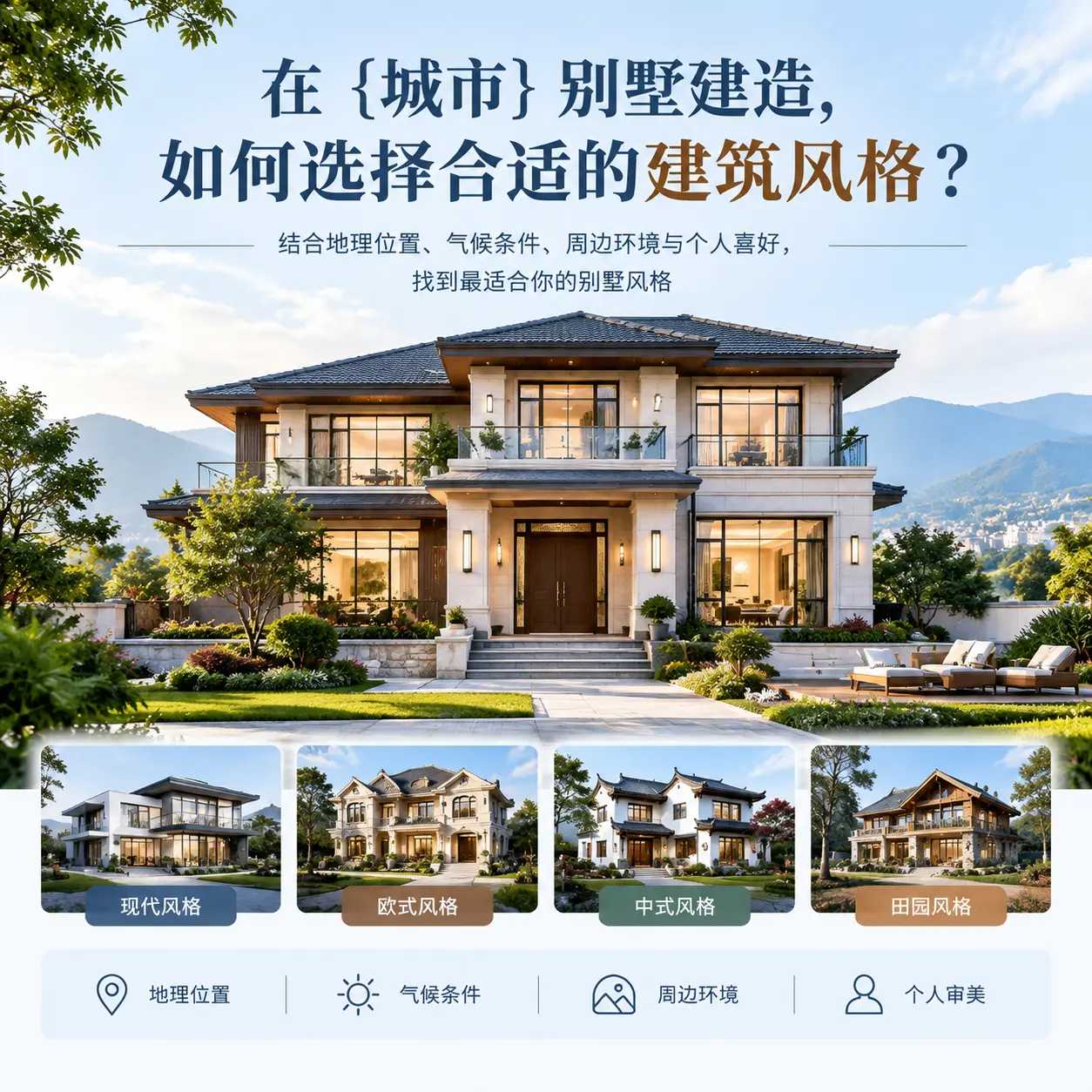 在 兴仁 别墅建造，如何选择合适的建筑风格？